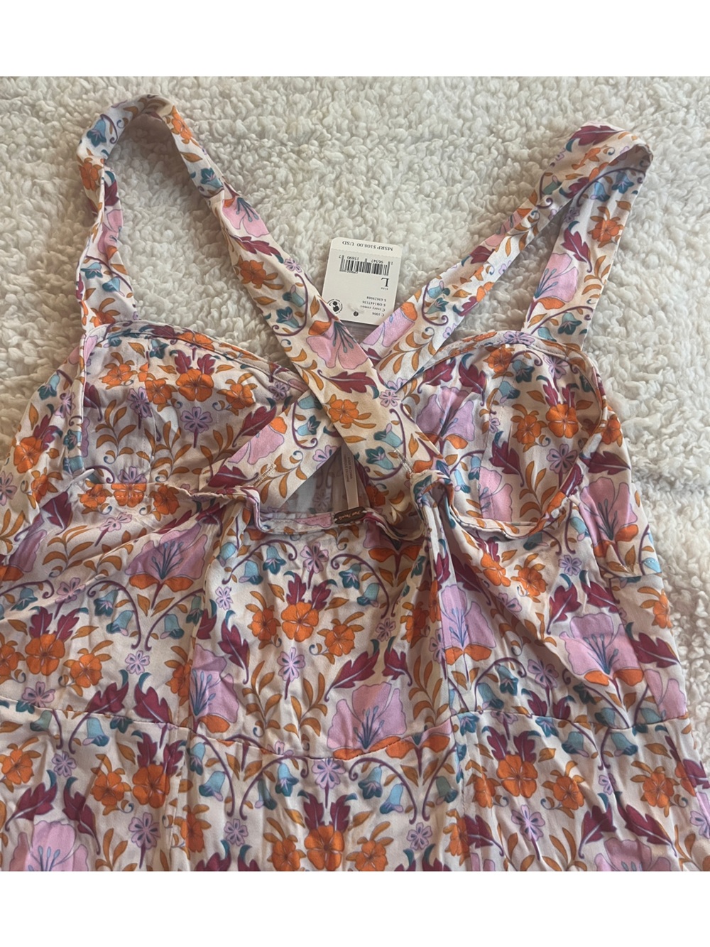 Free People Sweetheart Floral Mini Dress - Picture 5 of 6